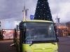 Informační akce a představení nových autobusů DÚK - OC Olympia 11. prosince 2014 - SOR CN 12.3 (#711).