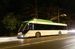 Jízda trolejbusu Solaris Trollino 12 nočními Teplicemi - 7. 10. 2014 - foto: © PETR BERÁNEK