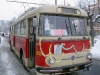 Nazdobený trolejbus Škoda 9Tr ve stanici Šanov I- Lázně. © MHDTeplice.cz