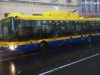 Jeden ze tří nových trolejbusů 30Tr (konkrétně #178), dnes vyrazil do ostrého provozu již s cestujícími. 30Tr SOR příjíždí na Benešovo nám. - 9. 12. 2013 
