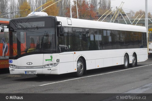 Solaris Urbino 15 III ev.č. 434 připraven na výjezd do běžného provozu