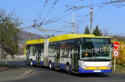 Fotomontáž - Ústecký trolejbus Škoda 25Tr v Teplických barvách | Tomáš Kořínek