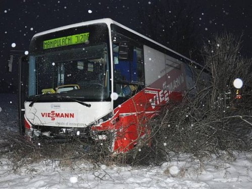 21. 1. 2013 - Nehoda autobusu #616 Duchcov | © Autor Teplický deník (Z. Traxler)