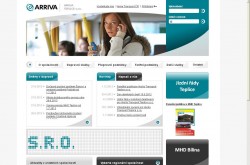 nový název webu a společnosti: ARRIVA Teplice